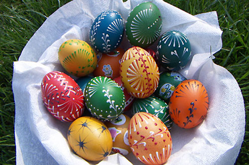 Wielkanoc - pomalowane jaja świąteczne